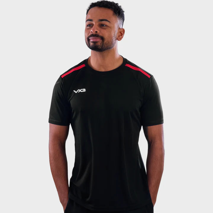 Fortis Tee Black/Red