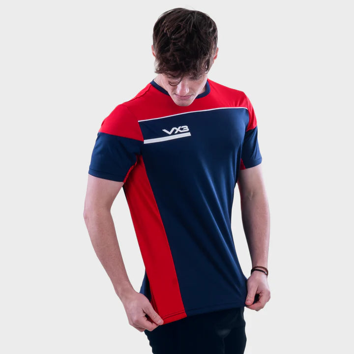 Opus Tee - Navy Red White